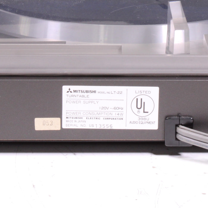 Mitsubishi LT-22 Linear Tracking Turntable Direct Drive Fully Automatic Vintage-Turntables & Record Players-SpenCertified-vintage-refurbished-electronics