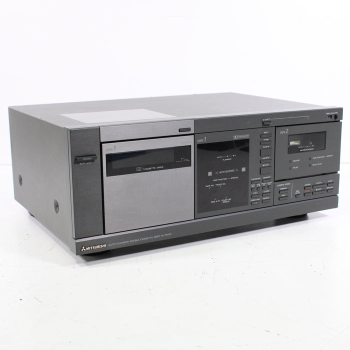 Mitsubishi Rare Vintage 7-Cassette Auto-Changer Double Cassette Deck (AS IS)-Cassette Players & Recorders-SpenCertified-vintage-refurbished-electronics