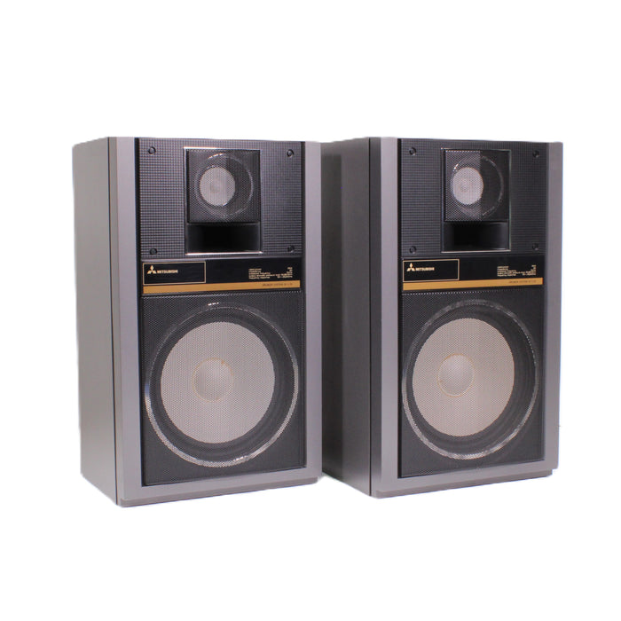 Mitsubishi SS-L70 Vintage 2-Way Bass Reflex Bookshelf Speakers-Speakers-SpenCertified-vintage-refurbished-electronics