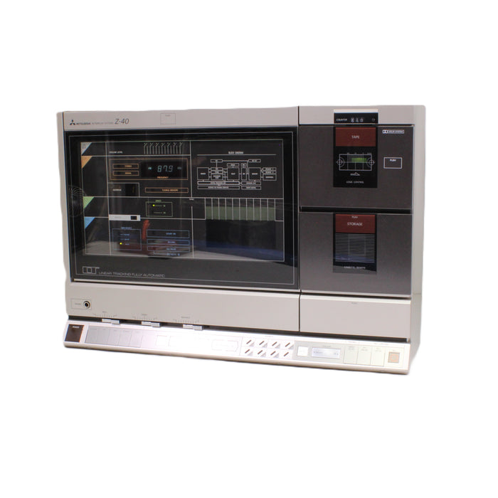 Mitsubishi Z-40 Interplay Vertical Turntable Cassette AM/FM Stereo System Made in Japan-Turntables & Record Players-SpenCertified-vintage-refurbished-electronics