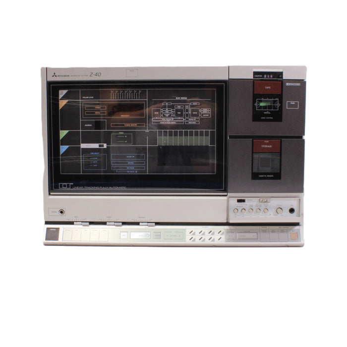 Mitsubishi Z-40 Interplay Vertical Turntable Cassette AM/FM Stereo System Made in Japan-Turntables & Record Players-SpenCertified-vintage-refurbished-electronics