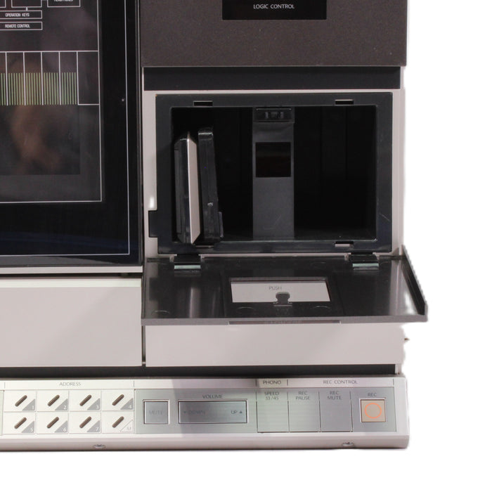 Mitsubishi Z-40 Interplay Vertical Turntable Cassette AM/FM Stereo System Made in Japan-Turntables & Record Players-SpenCertified-vintage-refurbished-electronics