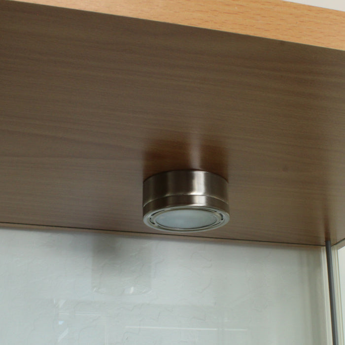 Modern Storage Solution 63.5" 4-Tier Glass Display Shelf with LED Lights-shelving-SpenCertified-vintage-refurbished-electronics