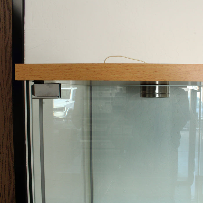 Modern Storage Solution 63.5" 4-Tier Glass Display Shelf with LED Lights-shelving-SpenCertified-vintage-refurbished-electronics