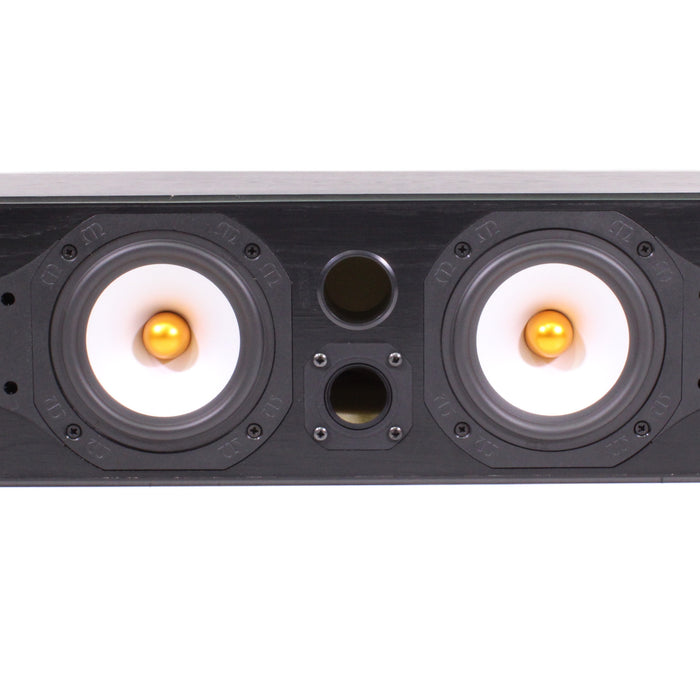 Monitor Audio Silver Centre 10i Center Channel Speaker Black Oak Missing Tweeter (AS IS)-Speakers-SpenCertified-vintage-refurbished-electronics