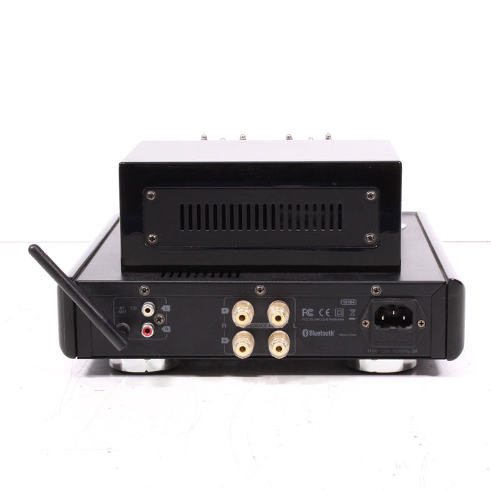 monoprice 50-watt stereo hybrid tube amplifier Monoprice IIIP 113194 Stereo Hybrid Tube Amp with Bluetooth 25W (2016) — SpenCertified