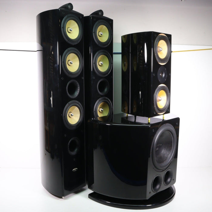 Monster THX Select 200 Set (Tower Speaker THX Sl200-TWR Subwoofer 200 THX SL200-SW Single Speaker TXH SL200-MTR)-Speakers-SpenCertified-vintage-refurbished-electronics