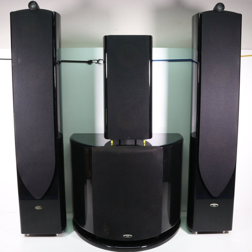 Monster THX Select 200 Set (Tower Speaker THX Sl200-TWR Subwoofer 200 THX SL200-SW Single Speaker TXH SL200-MTR)-Speakers-SpenCertified-Full Set with All Four Speakers-vintage-refurbished-electronics