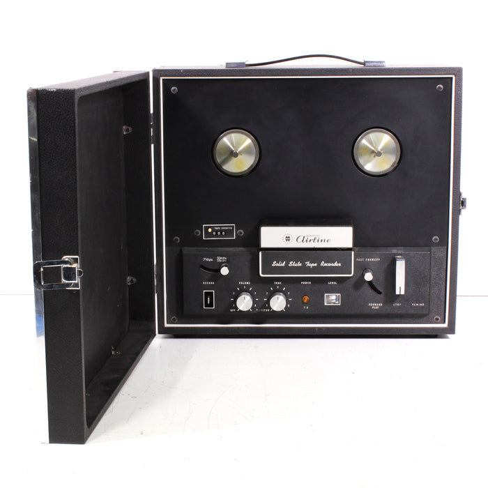 Montgomery Ward Airline GEN-3658A Vintage Reel-to-Reel Tape Deck w/ Case (AS IS)-Reel-to-Reel Tape Players & Recorders-SpenCertified-vintage-refurbished-electronics
