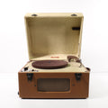 Montgomery Ward Airline Vintage Portable Turntable Record Player