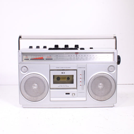 Montgomery Ward GEN 3995A Portable Stereo Boombox AM/FM Cassette Recorder/8-Track Player-Cassette Players & Recorders-SpenCertified-vintage-refurbished-electronics