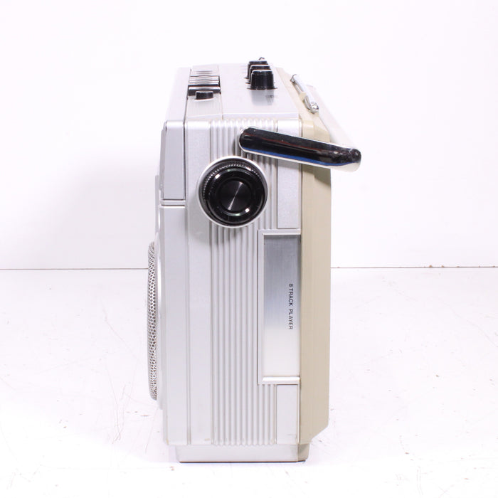 Montgomery Ward GEN 3995A Portable Stereo Boombox AM/FM Cassette Recorder/8-Track Player-Cassette Players & Recorders-SpenCertified-vintage-refurbished-electronics