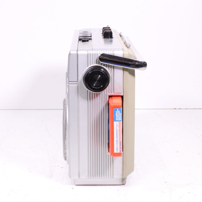 Montgomery Ward GEN 3995A Portable Stereo Boombox AM/FM Cassette Recorder/8-Track Player-Cassette Players & Recorders-SpenCertified-vintage-refurbished-electronics
