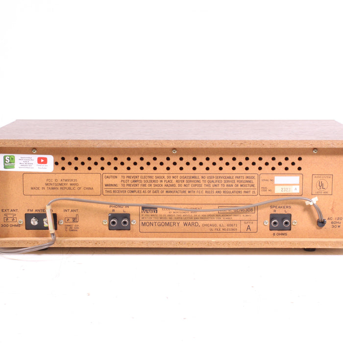 Montgomery Ward GEN6308 Cassette Player Recorder AM/FM Stereo 8 Track Receiver w/ Phono-Electronics-SpenCertified-vintage-refurbished-electronics