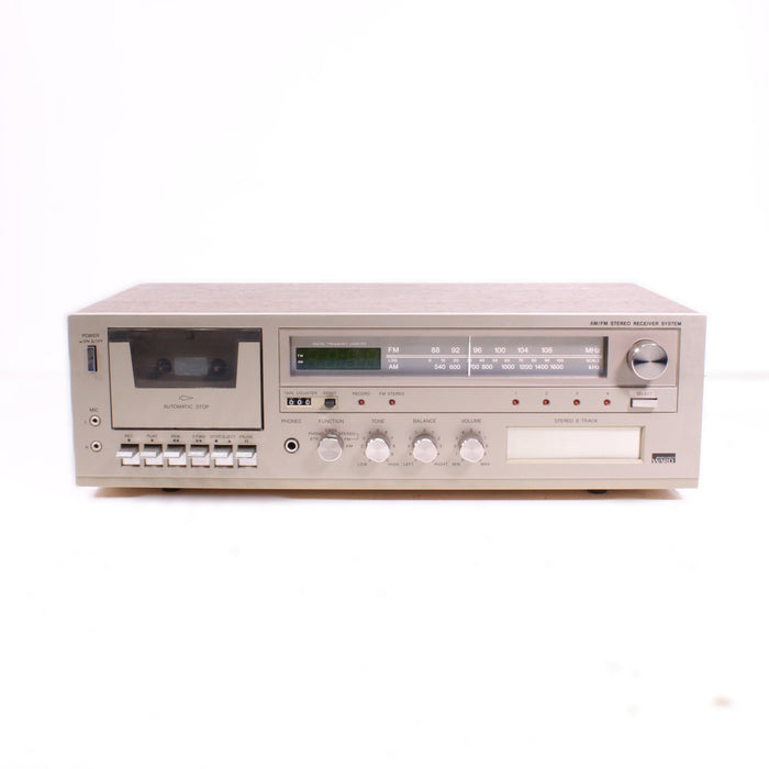 Montgomery Ward GEN6308 Cassette Player Recorder AM/FM Stereo 8 Track Receiver w/ Phono-Electronics-SpenCertified-vintage-refurbished-electronics