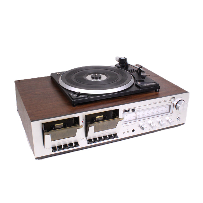 Montgomery Ward GEN6325 AM/FM Stereo Receiver Turntable Dual Cassette System-Electronics-SpenCertified-vintage-refurbished-electronics