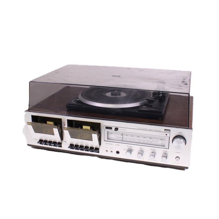 Montgomery Ward GEN6325 AM/FM Stereo Receiver Turntable Dual Cassette System-Electronics-SpenCertified-vintage-refurbished-electronics