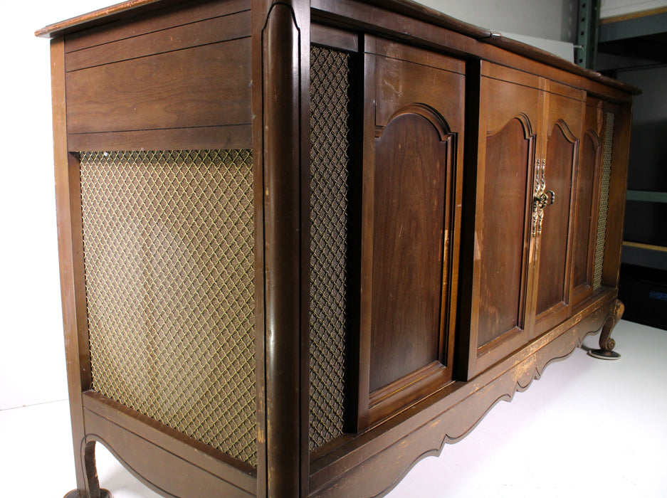 Montgomery Ward WG-5933A Vintage Tube TV Console Record Player Cabinet (AS IS)-Turntables & Record Players-SpenCertified-vintage-refurbished-electronics