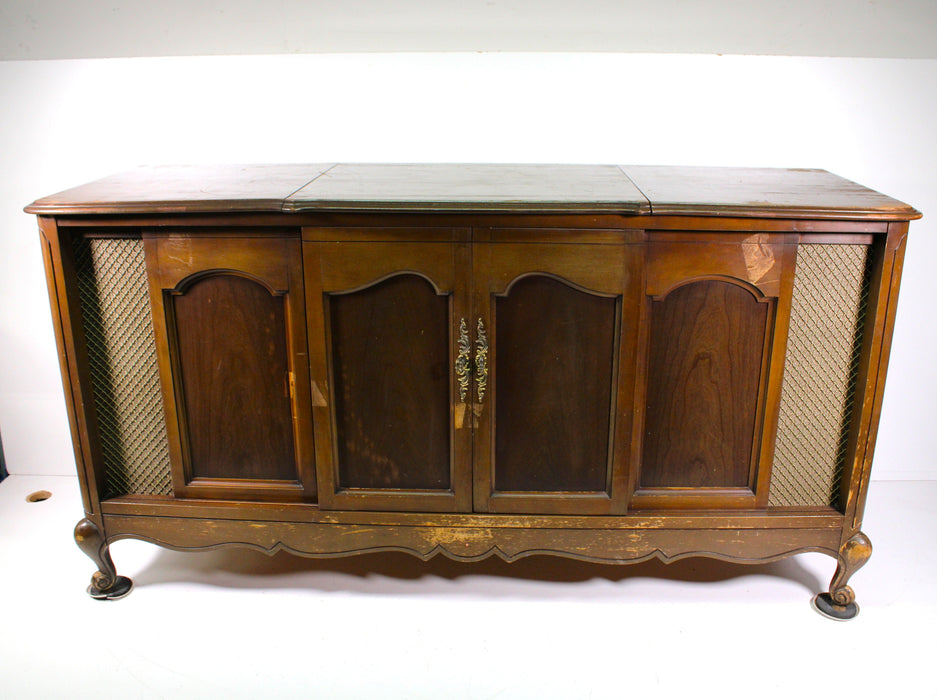 Montgomery Ward WG-5933A Vintage Tube TV Console Record Player Cabinet (AS IS)-Turntables & Record Players-SpenCertified-vintage-refurbished-electronics