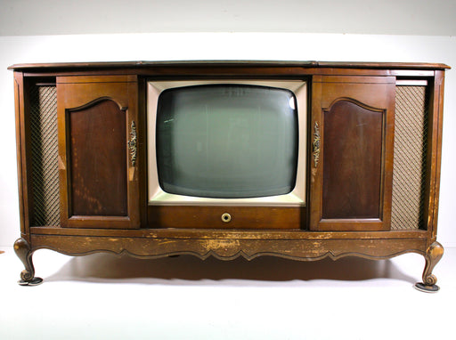 Montgomery Ward WG-5933A Vintage Tube TV Console Record Player Cabinet (AS IS)-Turntables & Record Players-SpenCertified-vintage-refurbished-electronics