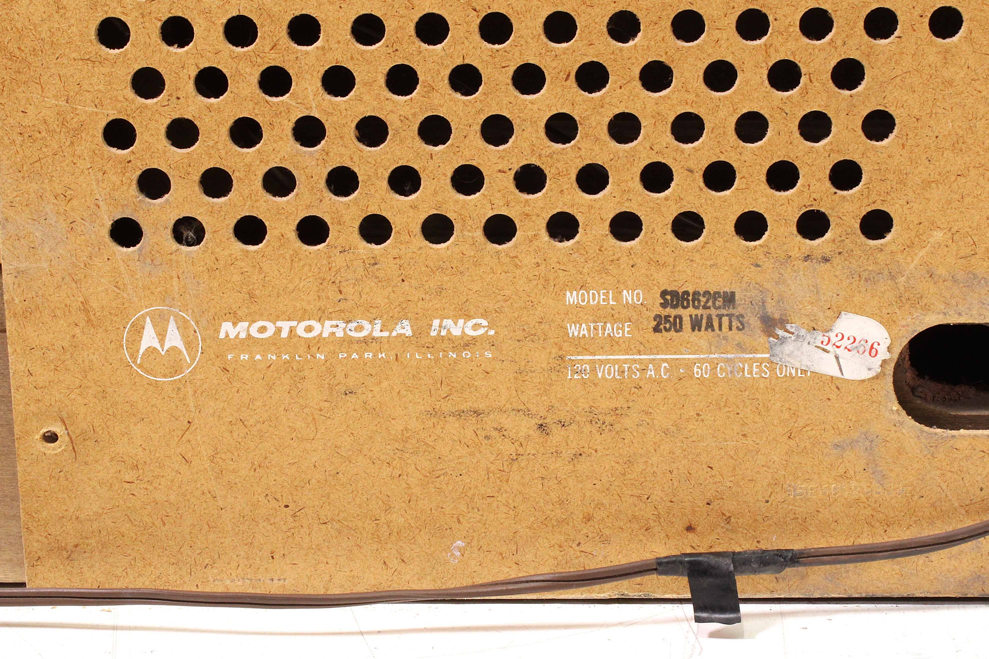 Motorola X 300 Mid-Century Stereo Console Record Player in Drexel Cabi ...