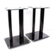 Mount-It! Black Aluminum Glass Speaker Stands Pair 22 LBS. Capacity-Speaker Stands & Mounts-SpenCertified-vintage-refurbished-electronics