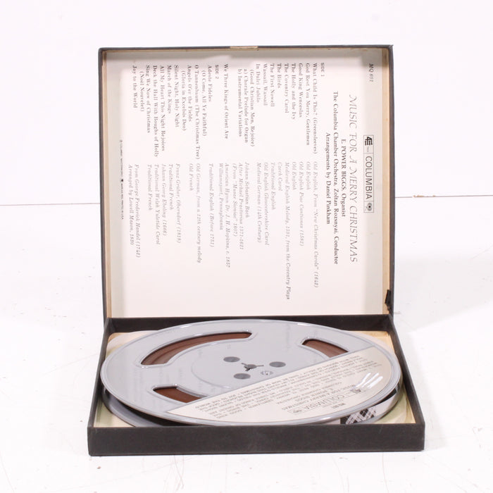 Music for a Merry Christmas – Columbia Charter Orchestra, Zoltán Rozsnyai – Arrangements by Daniel Pinkham Reel to Reel Tape 7" 1/4" 7½ IPS Columbia Masterworks-Reel-to-Reel Tape-SpenCertified-vintage-refurbished-electronics
