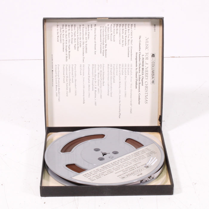 Music for a Merry Christmas – Columbia Charter Orchestra, Zoltán Rozsnyai – Arrangements by Daniel Pinkham Reel to Reel Tape 7" 1/4" 7½ IPS Columbia Masterworks-Reel-to-Reel Tape-SpenCertified-vintage-refurbished-electronics