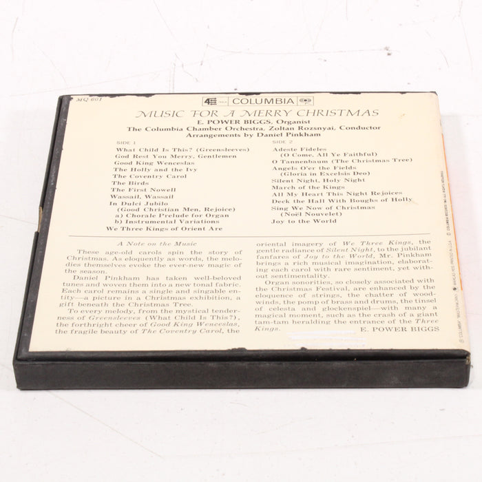 Music for a Merry Christmas – Columbia Charter Orchestra, Zoltán Rozsnyai – Arrangements by Daniel Pinkham Reel to Reel Tape 7" 1/4" 7½ IPS Columbia Masterworks-Reel-to-Reel Tape-SpenCertified-vintage-refurbished-electronics