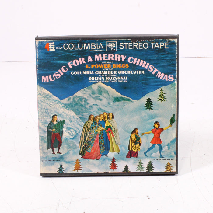 Music for a Merry Christmas – Columbia Charter Orchestra, Zoltán Rozsnyai – Arrangements by Daniel Pinkham Reel to Reel Tape 7" 1/4" 7½ IPS Columbia Masterworks-Reel-to-Reel Tape-SpenCertified-vintage-refurbished-electronics