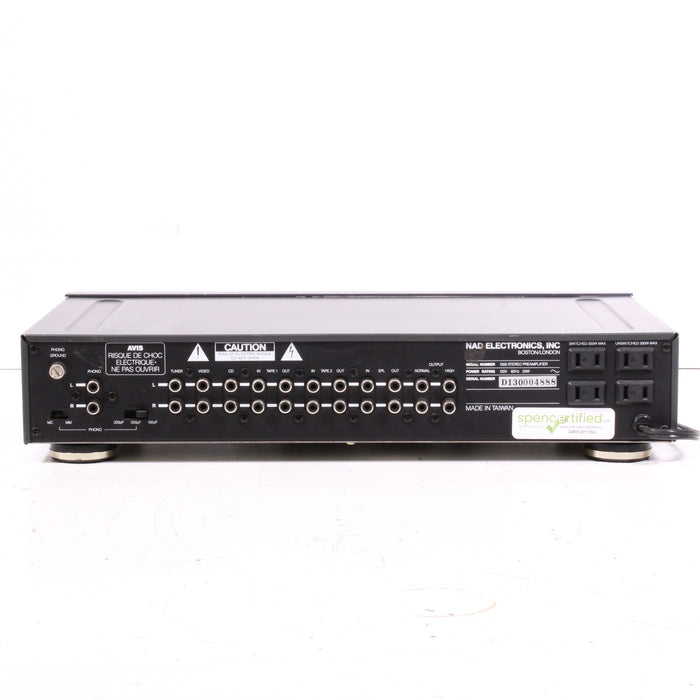 NAD 1300 Stereo Preamplifier Preamp with MM/MC Phono Stage (1987-89)-Preamps-SpenCertified-vintage-refurbished-electronics