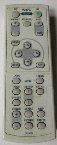 NEC RD-409E Remote Control for Projector VT670 and More-Remote Controls-SpenCertified-vintage-refurbished-electronics