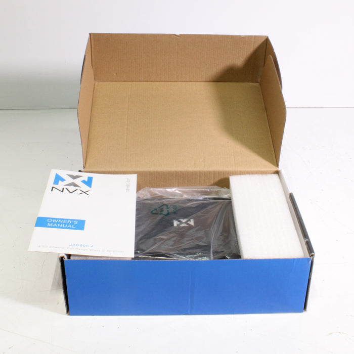 NVX JAD800.4 800W RMS 4/3/2 Channel Full Range Class D Car Amplifier (2018)-Speaker Accessories-SpenCertified-vintage-refurbished-electronics