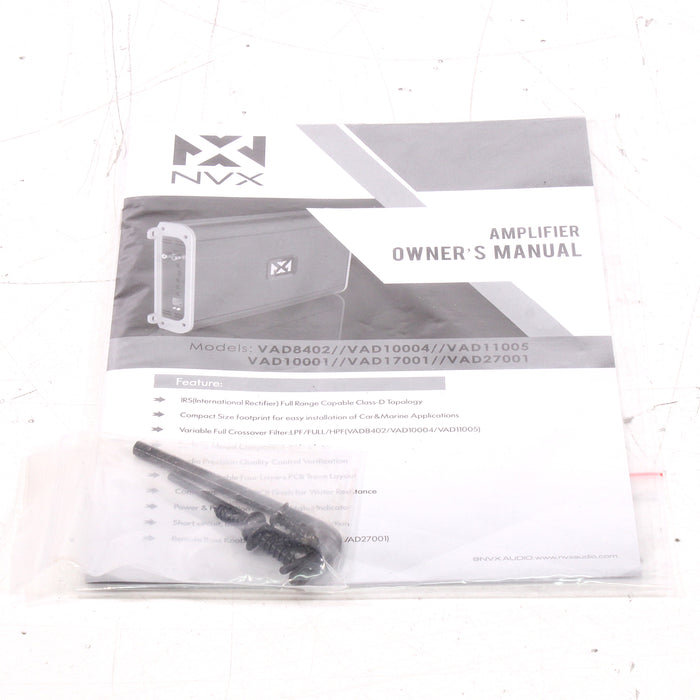 NVX VAD10004 1000W RMS 4-Channel Full-Range Class D Car Amplifier (2018)-Speaker Accessories-SpenCertified-vintage-refurbished-electronics