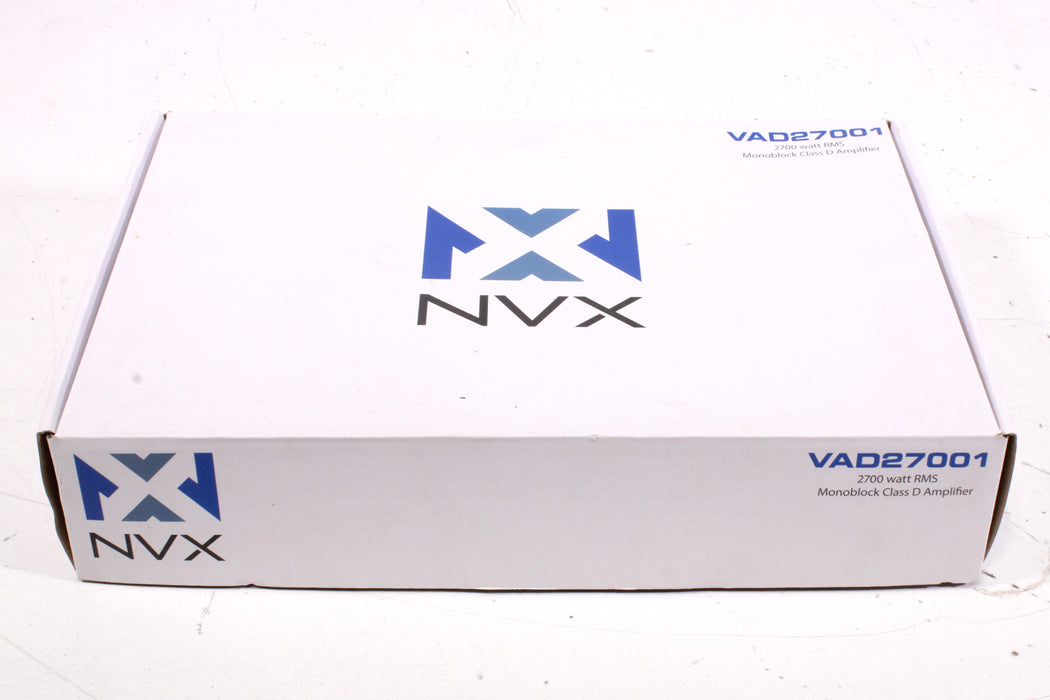 NVX VAD27001 2700W RMS 1-Ohm Stable Monoblock Car Amplifier (2018)-Speaker Accessories-SpenCertified-vintage-refurbished-electronics