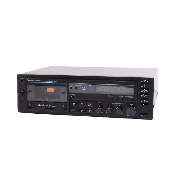 Nakamichi 660ZX 3-Head Discrete Cassette Deck Auto Azimuth Dolby B/C-Electronics-SpenCertified-vintage-refurbished-electronics