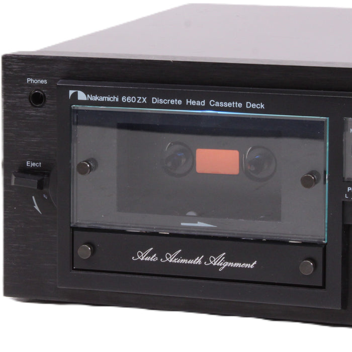Nakamichi 660ZX 3-Head Discrete Cassette Deck Auto Azimuth Dolby B/C-Electronics-SpenCertified-vintage-refurbished-electronics