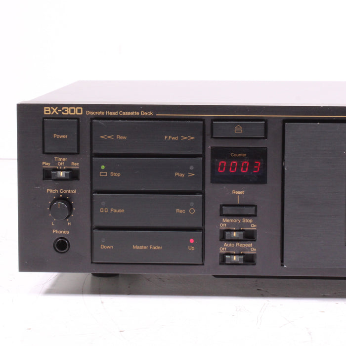 Nakamichi BX-300 Stereo Cassette Deck Three Head Dual Capstan (1984)-Cassette Players & Recorders-SpenCertified-vintage-refurbished-electronics