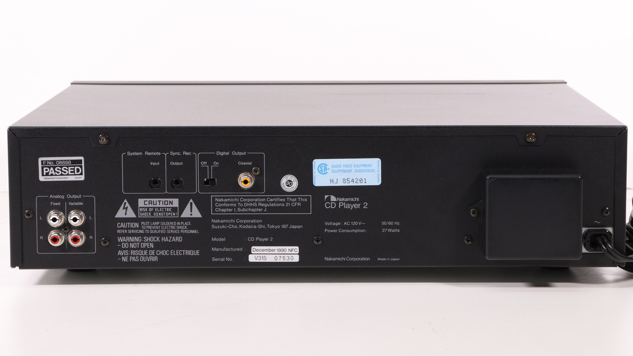 Nakamichi CDPlayer2 MusicBank System CD Player — SpenCertified Nakamichi CDPlayer2 MusicBank System CD Player — SpenCertified