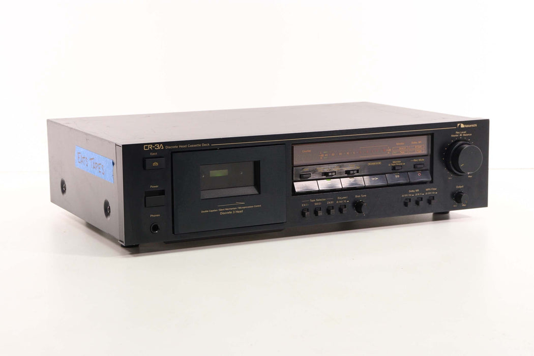 Nakamichi CR-3 Discrete Head Cassette Deck Player/Recorder (As Is)-Cassette Players & Recorders-SpenCertified-vintage-refurbished-electronics