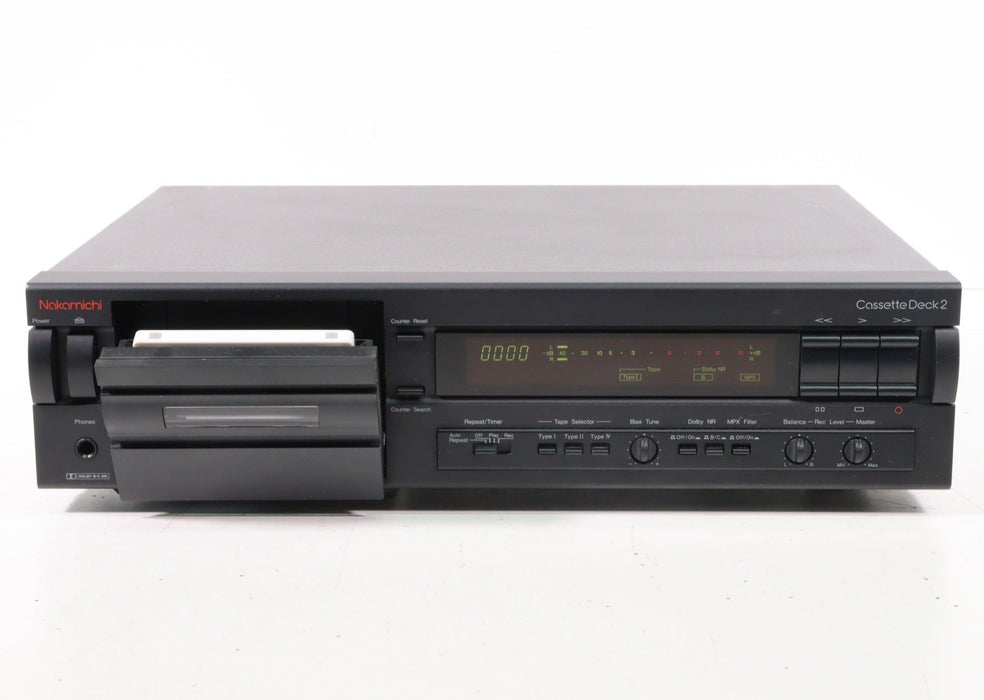 Nakamichi Cassette Deck 2 Cassette Player Recorder-Cassette Players & Recorders-SpenCertified-vintage-refurbished-electronics