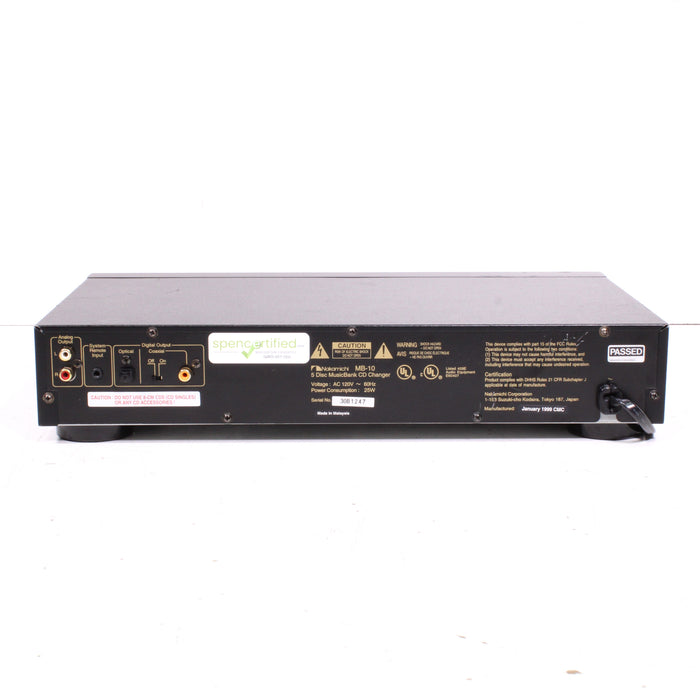 Nakamichi MB-10 5-Disc Musicbank CD Changer (1999)-CD Players & Recorders-SpenCertified-vintage-refurbished-electronics