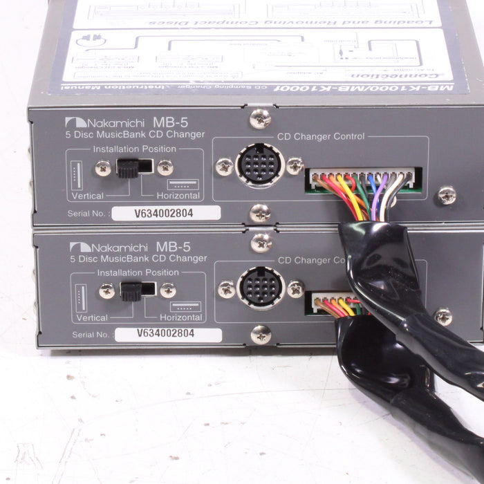Nakamichi MB-K1000 CD Sampling Changer System Bundle (AS-IS)-Control System-SpenCertified-vintage-refurbished-electronics