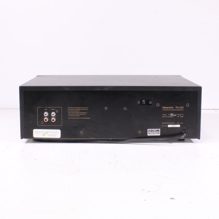 Nakamichi RX-202 Two Head Auto Reverse Stereo Cassette Deck (1982-93)-Cassette Players & Recorders-SpenCertified-vintage-refurbished-electronics