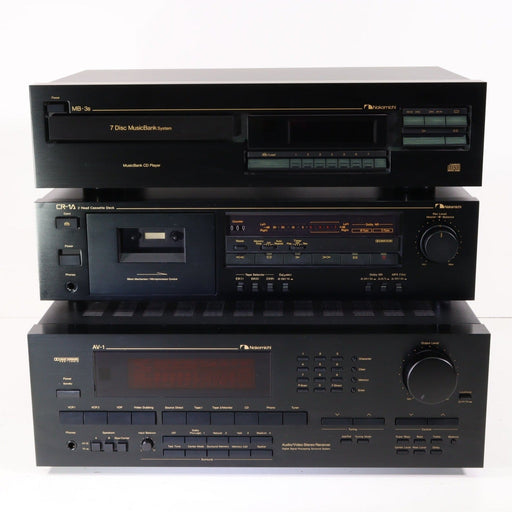 Nakamichi System Bundle (MB-3s CD Player, CR-1A Cassette Deck, AV-1 A/V Receiver)-Electronics-SpenCertified-vintage-refurbished-electronics