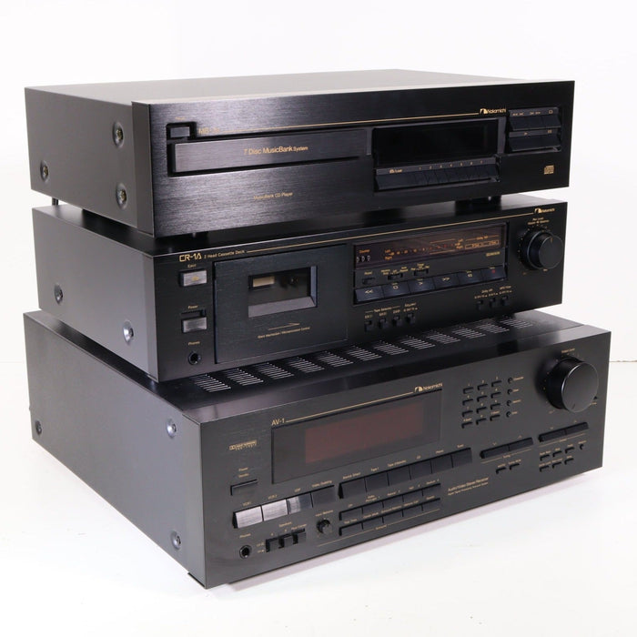 Nakamichi System Bundle (MB-3s CD Player, CR-1A Cassette Deck, AV-1 A/V Receiver)-Electronics-SpenCertified-vintage-refurbished-electronics