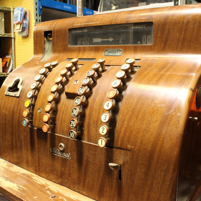 National Cash Register Company 1842-E Antique Brass Cash Register (1929)-Cash Register-SpenCertified-vintage-refurbished-electronics