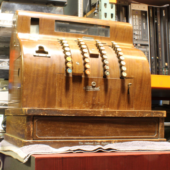 National Cash Register Company 1842-E Antique Brass Cash Register (1929)-Cash Register-SpenCertified-vintage-refurbished-electronics