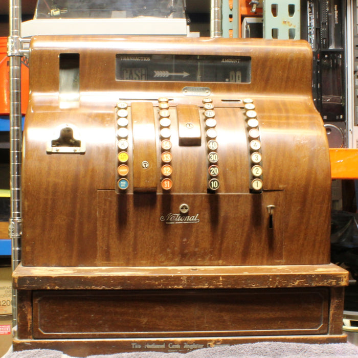 National Cash Register Company 1842-E Antique Brass Cash Register (1929)-Cash Register-SpenCertified-vintage-refurbished-electronics