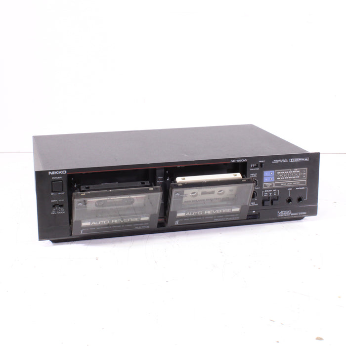 Nikko ND-850W Double Cassette Deck Auto-Reverse High-Speed Dubbing-Cassette Players & Recorders-SpenCertified-vintage-refurbished-electronics